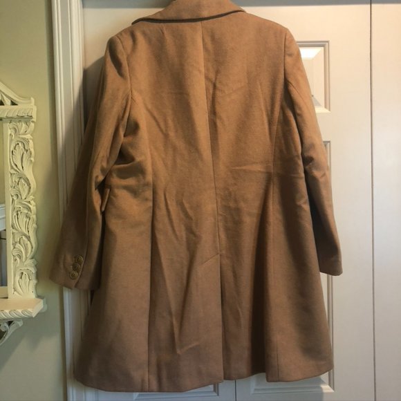 KRISTEN BLAKE Camel Wool Walking Coat - Picture 7 of 11